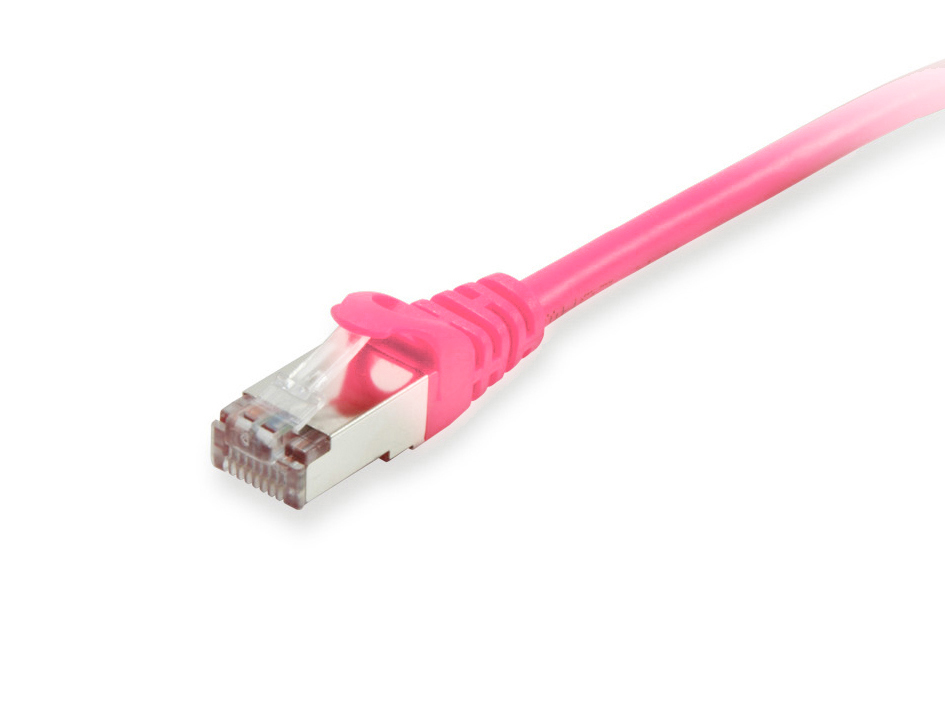 Equip Patchkabel Cat6 S/FTP 2xRJ45 0.15m pink LSZH Polybeutel