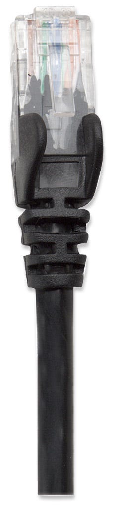INTELLINET Patchkabel RJ45 U/UTP Cat6 5.00m Hebelschutz schw