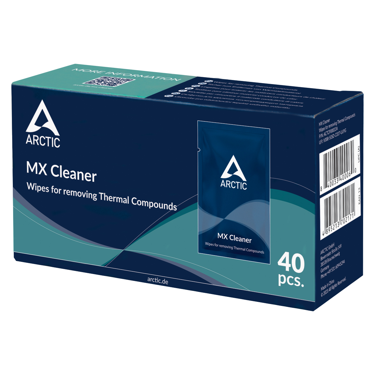 ARCTIC MX Cleaner Wipes for Thermal Paste removal