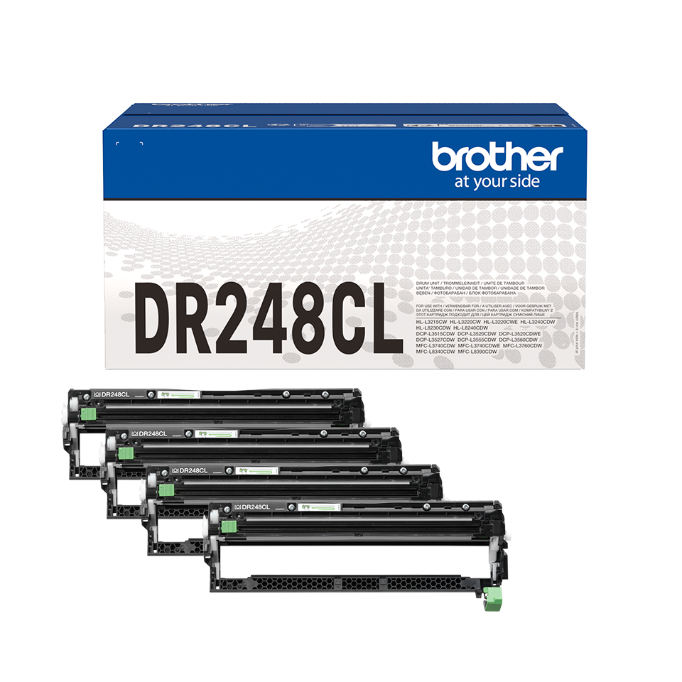 BROTHER DR248CL Drum Pack For FCL 1x BK/C/M/Y Prints 15.000 pages