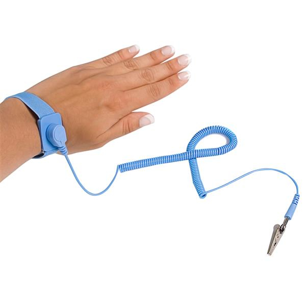 StarTech.com ESD Antistatikband mit Erdungskabel Blau 180 cm