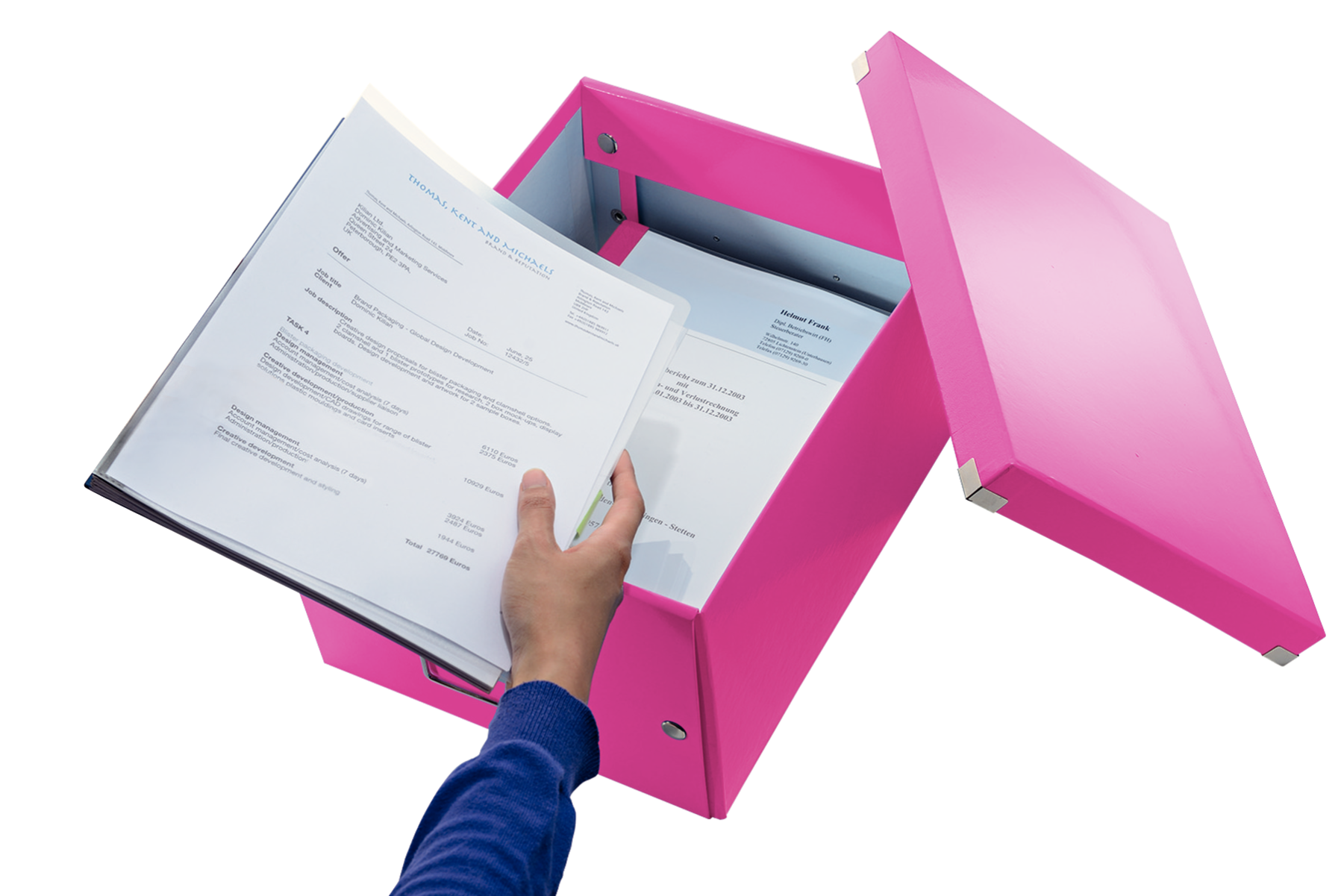 LEITZ Click & Store Aufbewahrungsbox 16,7 l pink 28,1 x 36,9 x 20,0 cm, 1 St.