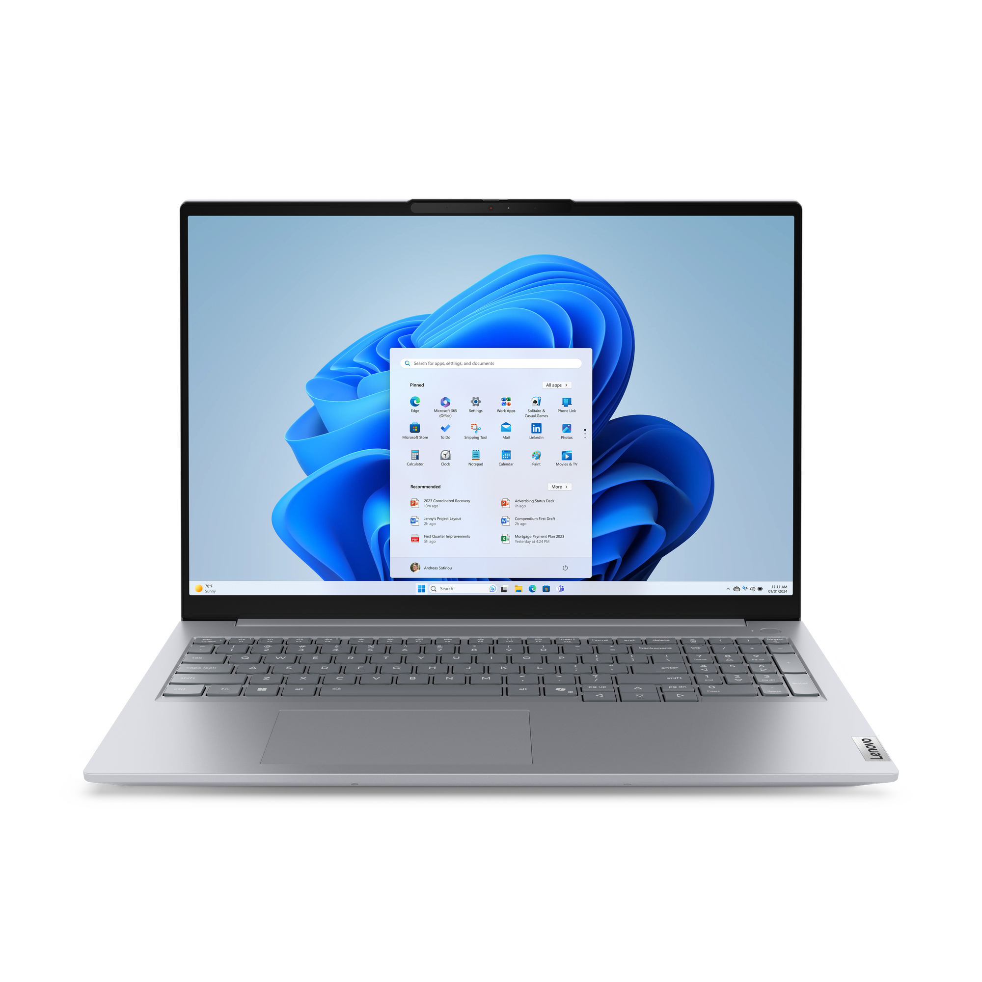 LENOVO ThinkBook 16 G8 Intel Core Ultra 5 225U 40,64cm 16Zoll WUXGA 32GB 1TB SSD UMA W11P No WWAN Arctic Grey ToPSeller