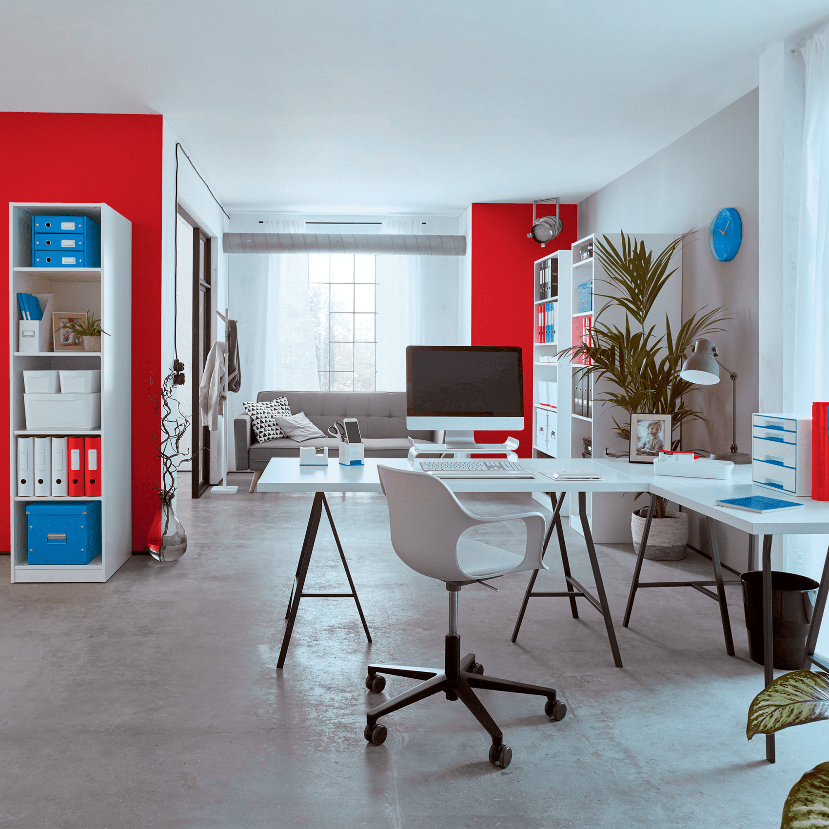 LEITZ Stehsammler WOW 52771026 rot Kunststoff, DIN A4, 1 St.