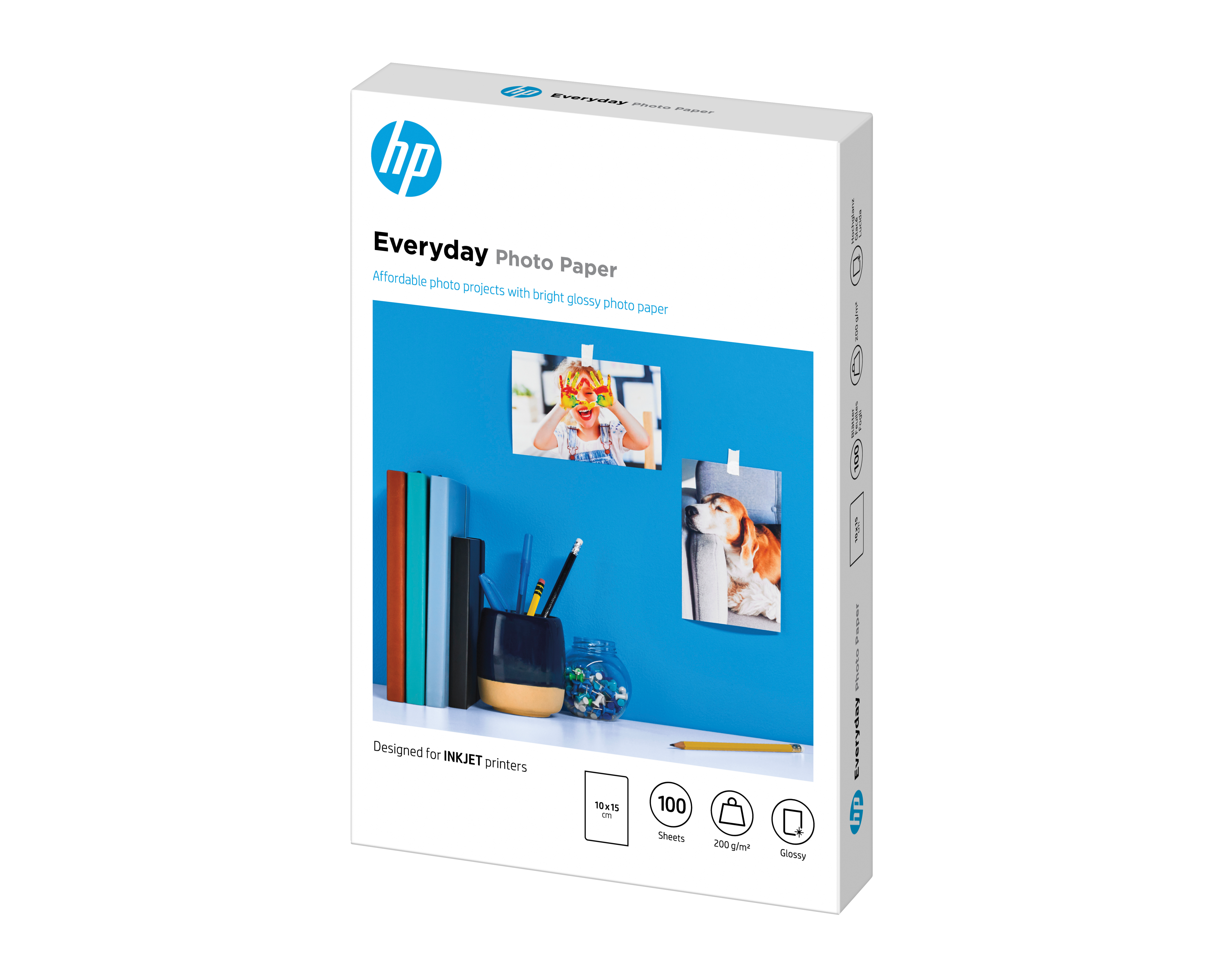 HP Everyday Photo Paper - Glänzend - 8 mil - 100 x 150 mm