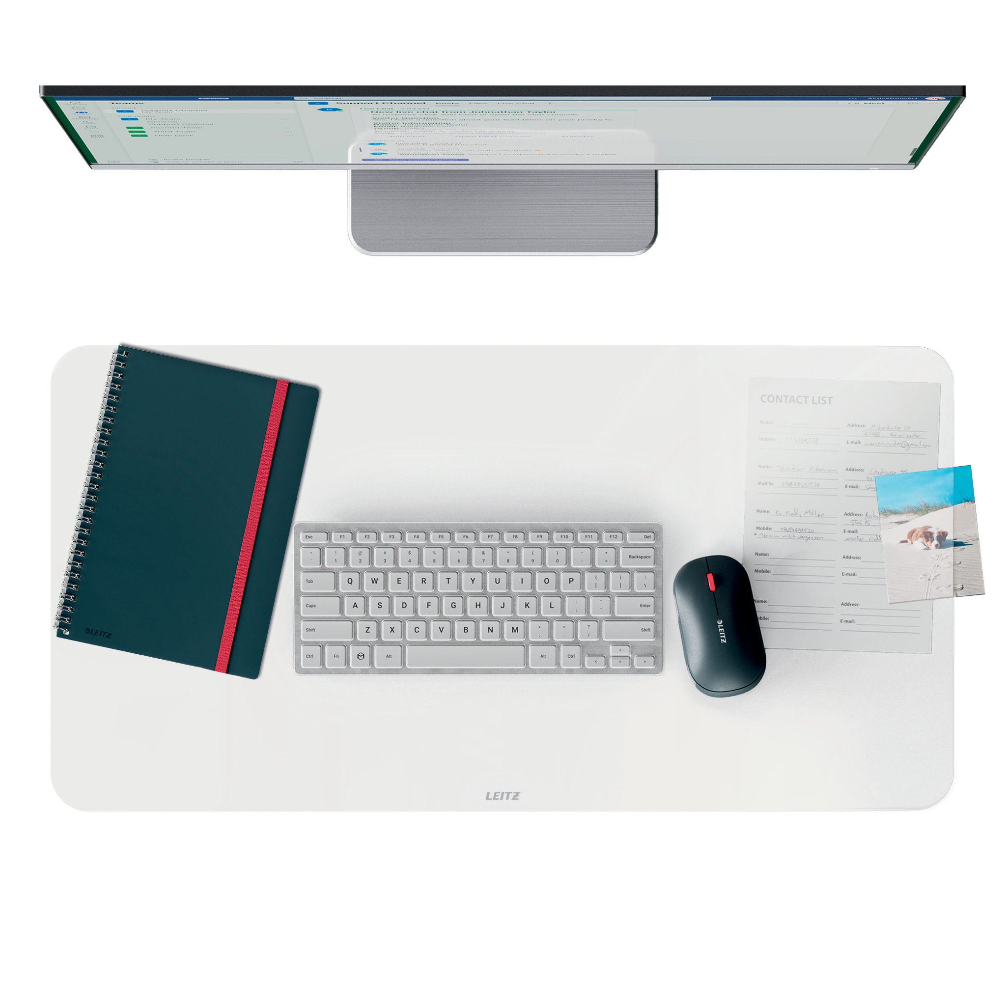 LEITZ Schreibtischunterlagen groß transparent Kunststoff 70,0 x 36,0 cm, 1 St.