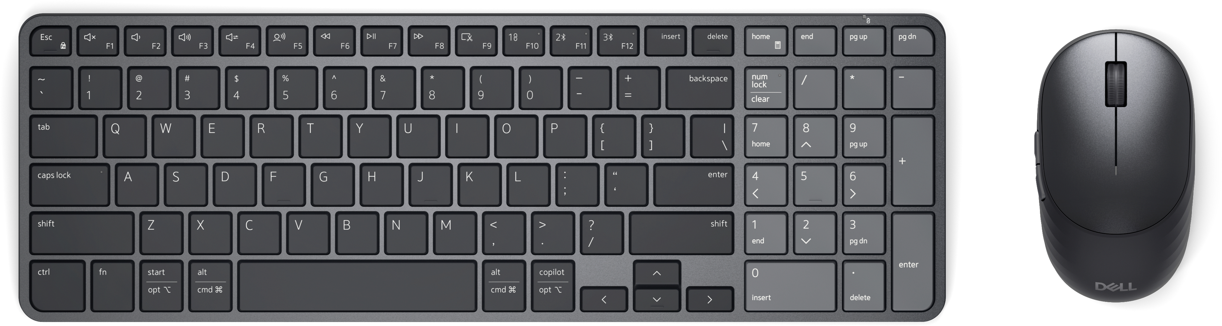DELL Pro 7 Rechargeable Compact Keyboard and Mouse KM746 German QWERTZ