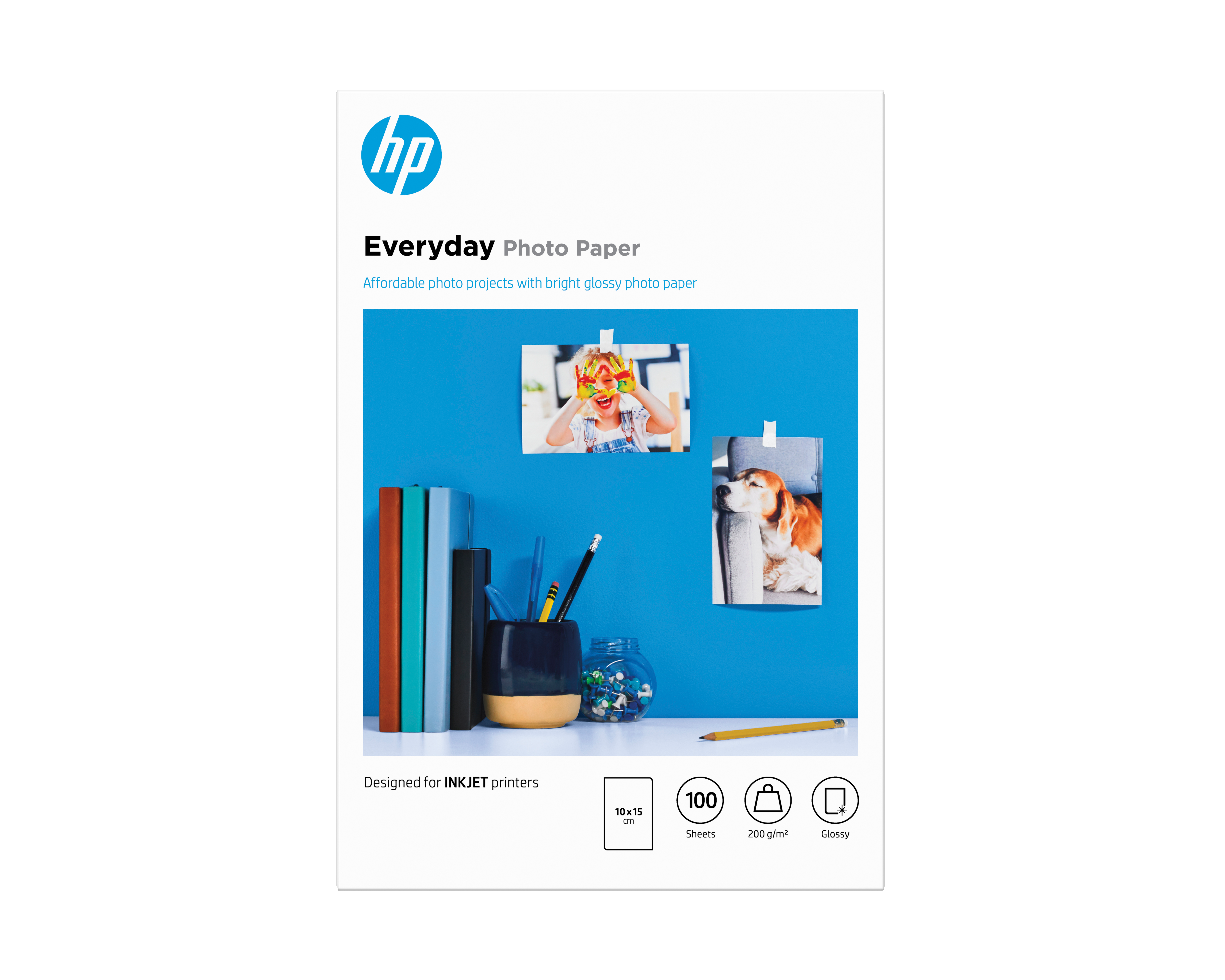 HP Everyday Photo Paper - Glänzend - 8 mil - 100 x 150 mm