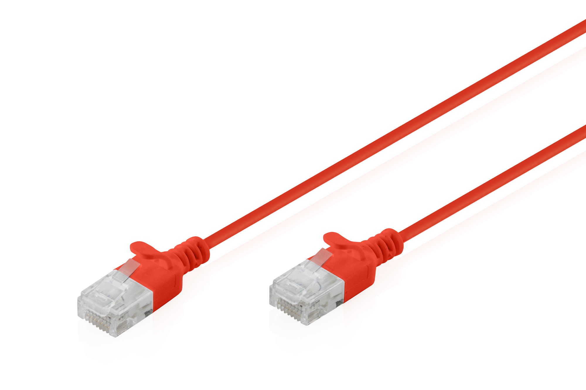CAT6 U/UTP SLIM PATCH 15M RED 15M LSZH AWG 32/7 RED