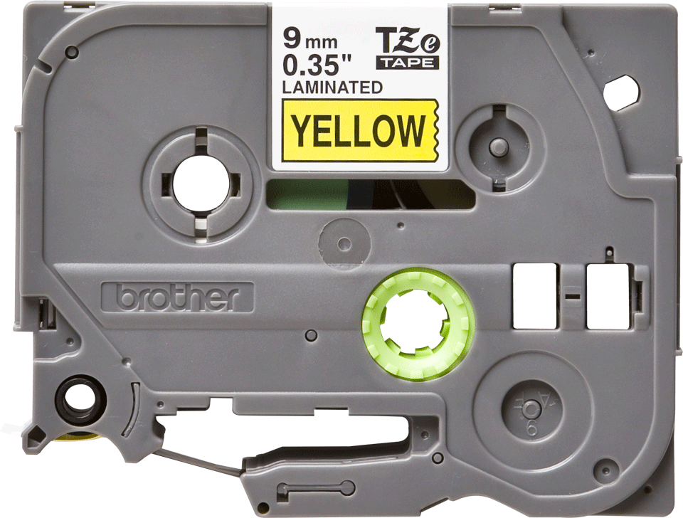 TZE-621 LAMINATED TAPE 9MM 8M BLACK ON YELLOW