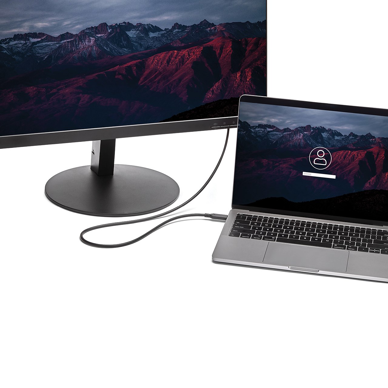 StarTech.com USB-C auf Mini DisplayPort Kabel 1,8 m 4K 60Hz Schwarz