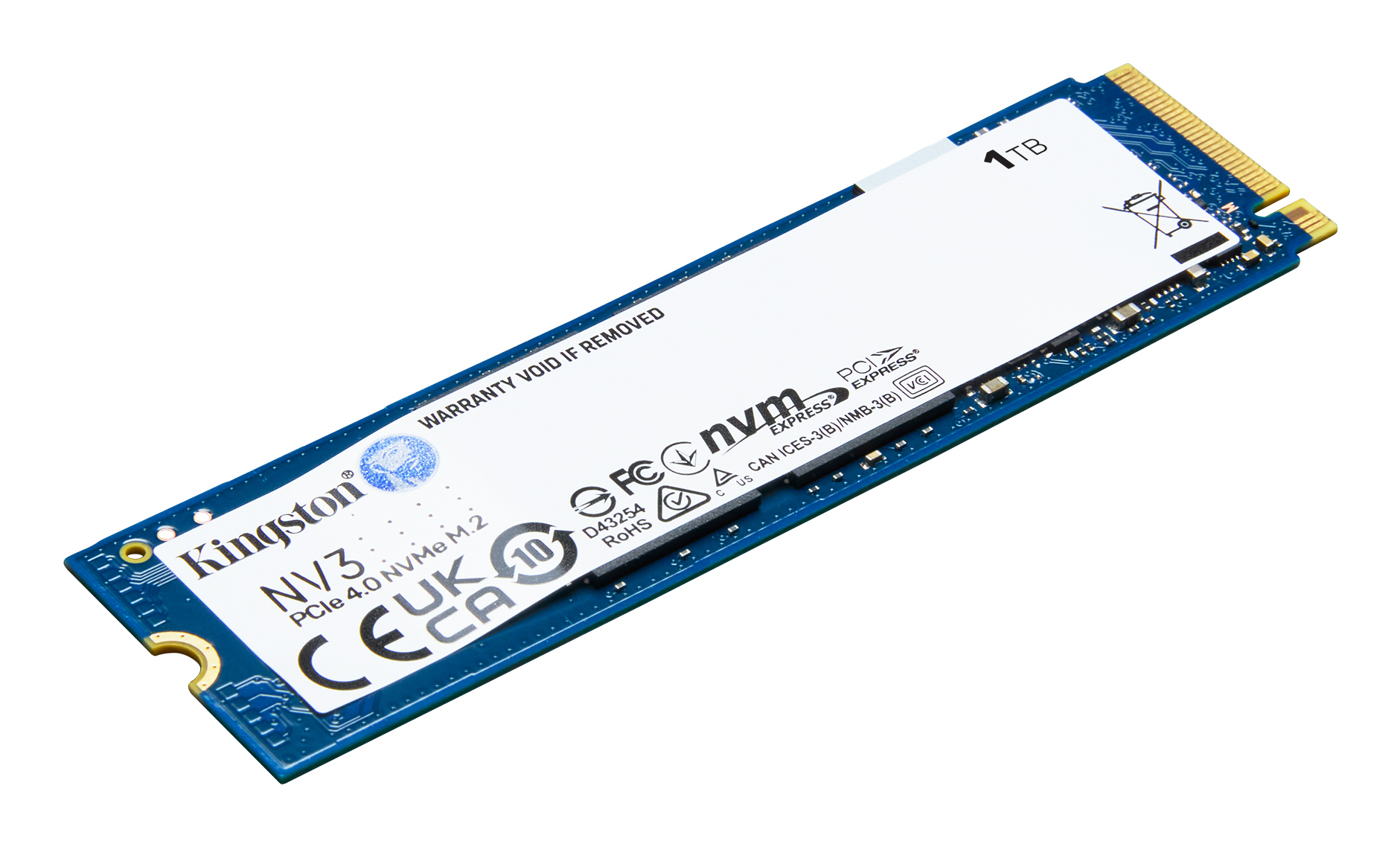 Kingston SNV3S/1000G - SSD - 1 TB - intern - M.2 2280 - PCIe 4.0 x4 (NVMe)