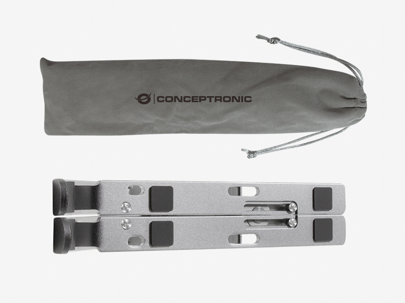 CONCEPTRONIC Laptop-Kühlpad 20Kg ERGO faltbar 17 sw