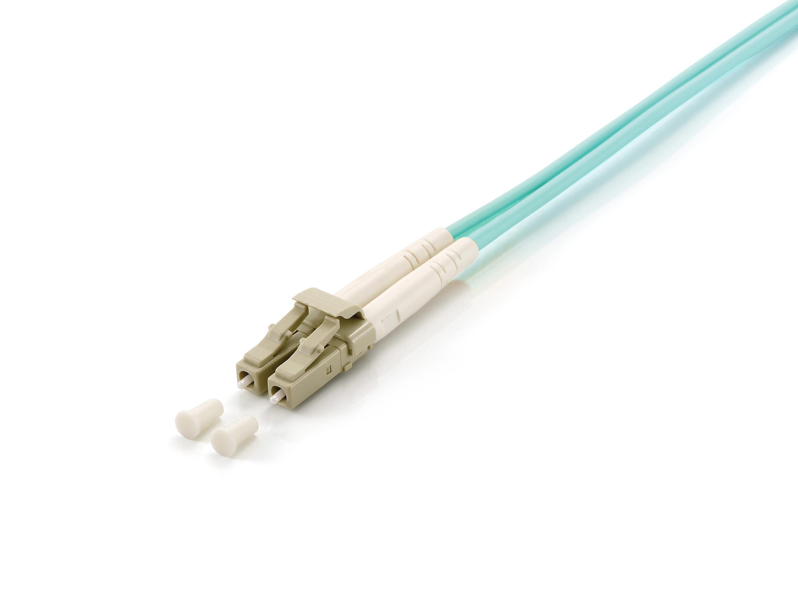 Equip Patchkabel LC->LC 35.00m Multimode Duplex OM3 türkis