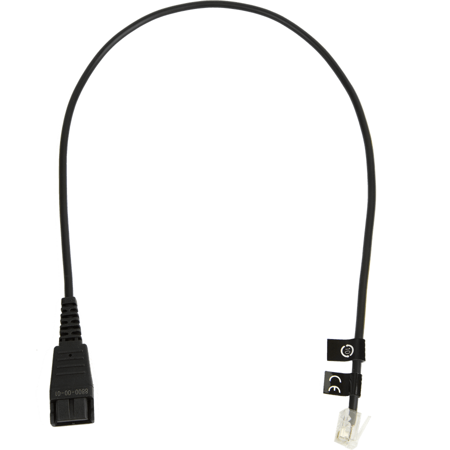 CABLE W/ QD TO RJ10 PLUG REGEL BELEGUNG 0.5M