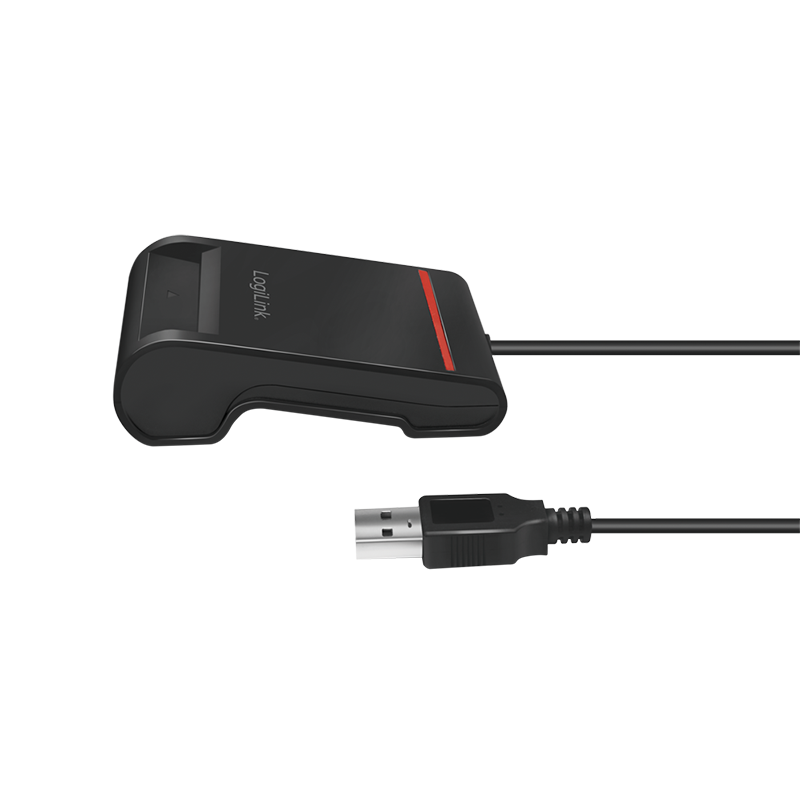 Logilink USB 2.0-Kartenleser, für Smart-ID, schwarz