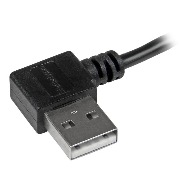 6FT RIGHT ANGLE MICRO-USB CBL M/M WITH RIGHT ANGLE CONNECTORS