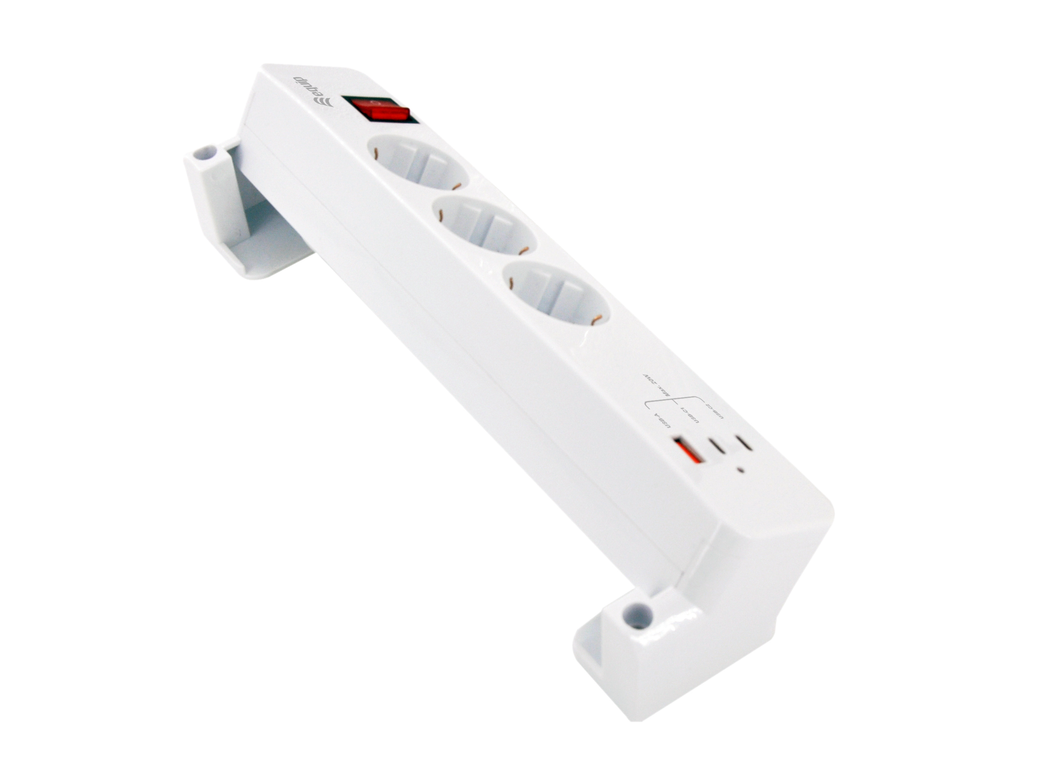 Equip Steckdosenleiste 3xSchuko/2xUSBC/USBA+Switch CL Pla.