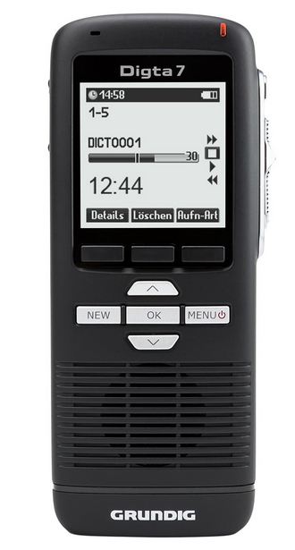 GRUNDIG Digta 7 mit DigtaSoft One digitales Diktiergerät 2 GB