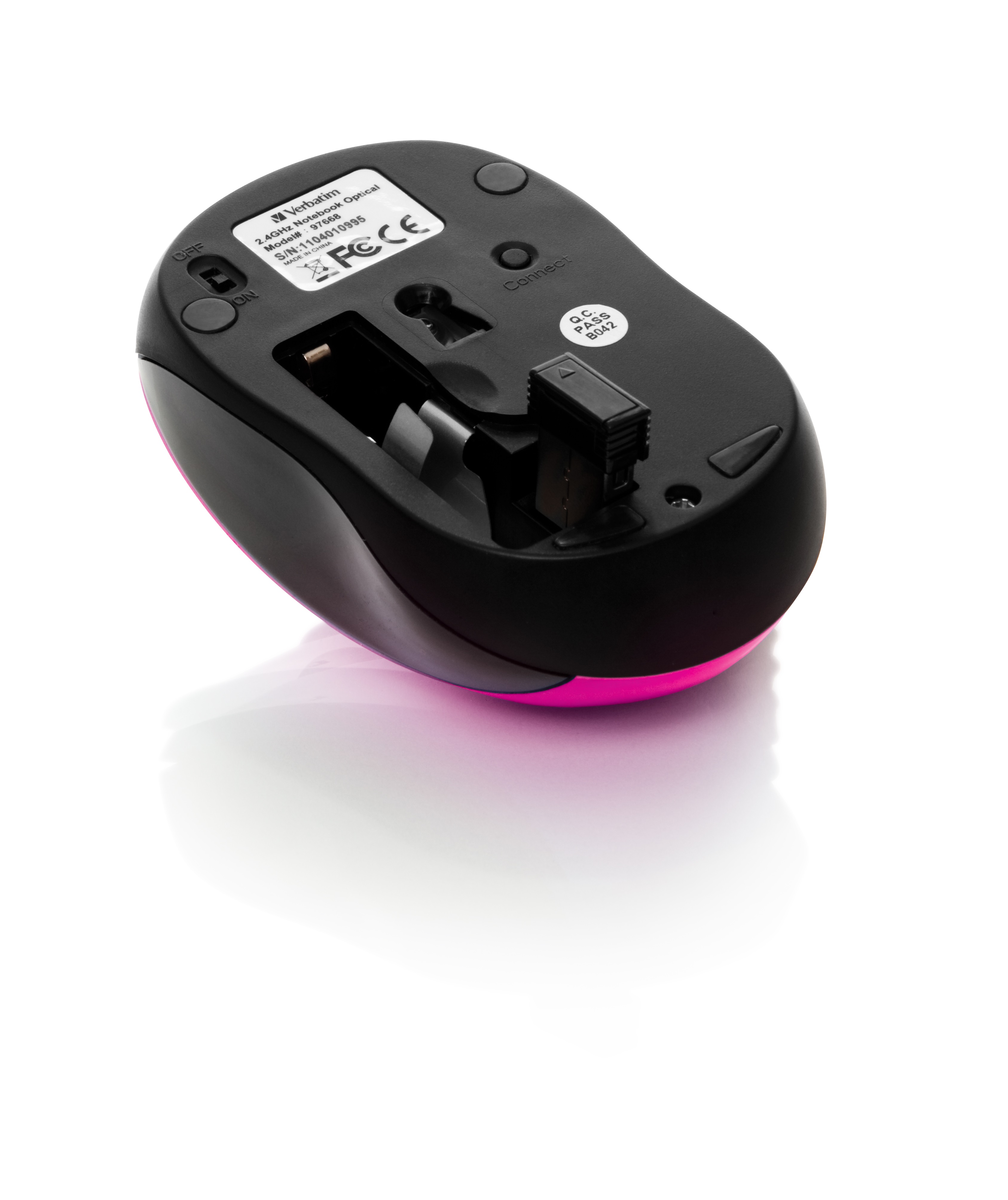 Verbatim USB Maus Go Nano Wireless hot pink retail