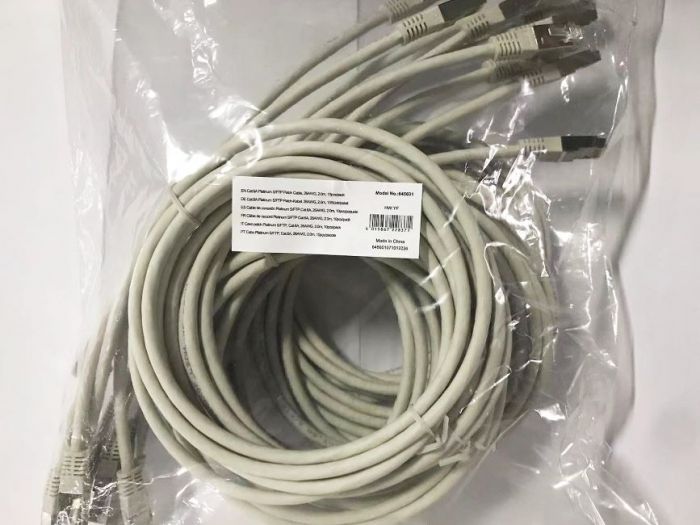 Equip Patchkabel Cat6A 10x S/FTP 2xRJ45 2.00m grau Plat