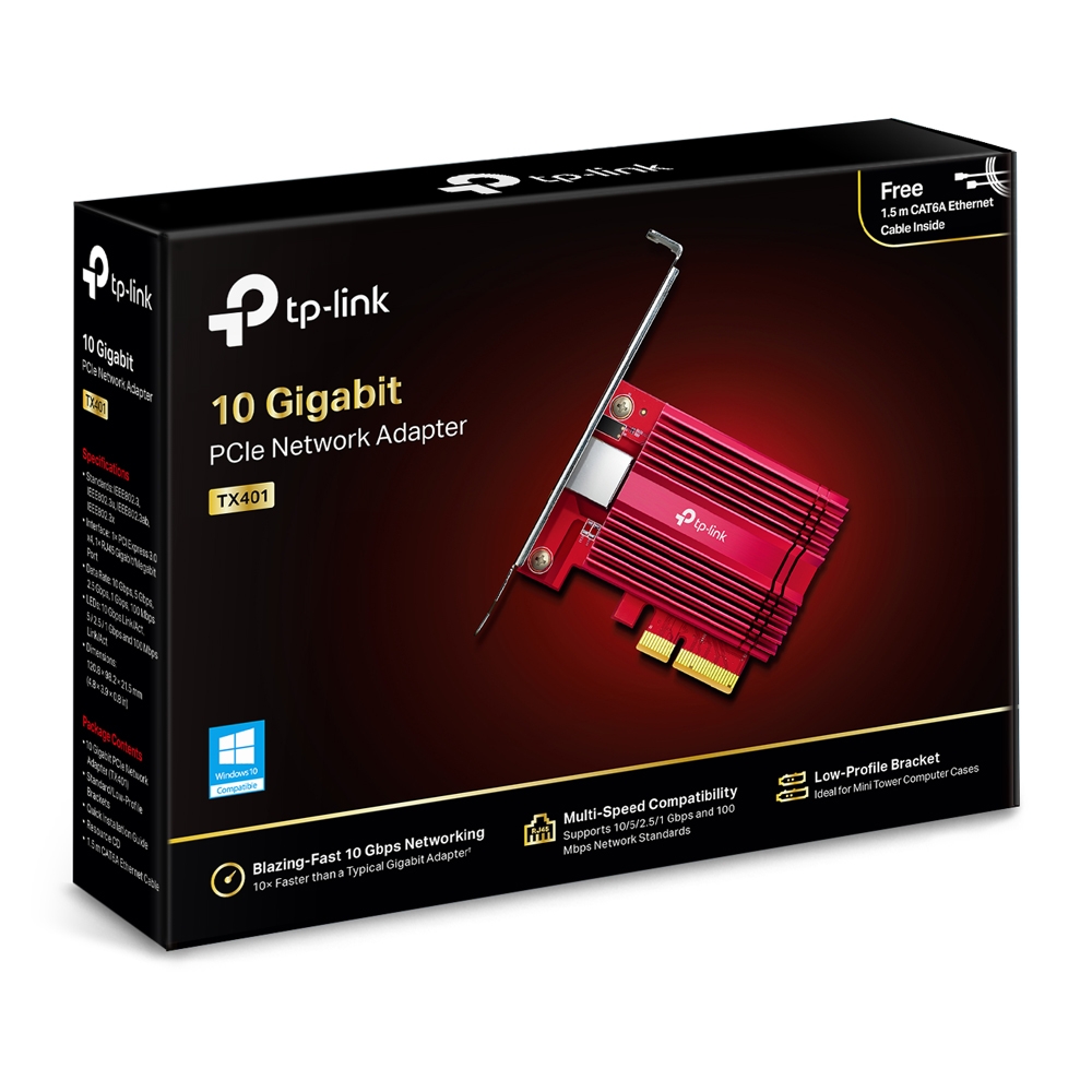 TX401 10 Gigabit PCI Express, LAN-Adapter
