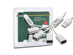 DIGITUS SLIM SPIDER USB HUB 4 PORT