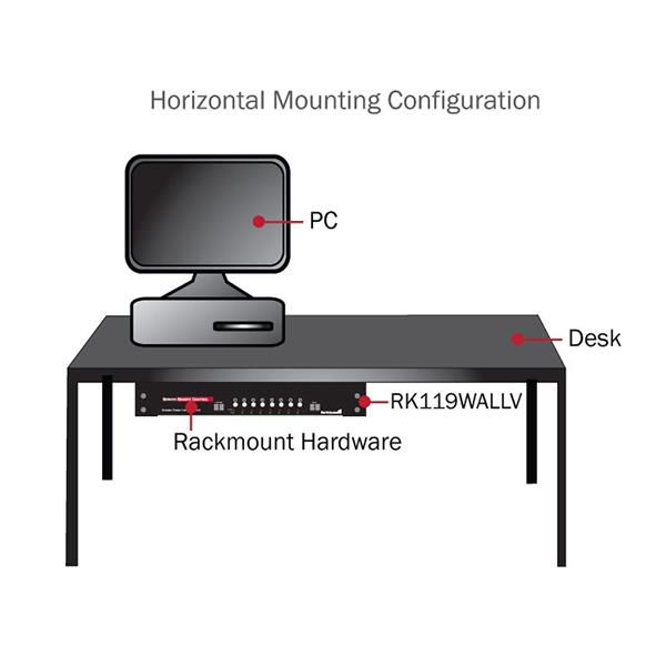 1U 19 WALL MOUNT RACK BRACKET .