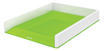 LEITZ Briefablage WOW Duo Colour perlweiß/grün DIN A4, 1 St.