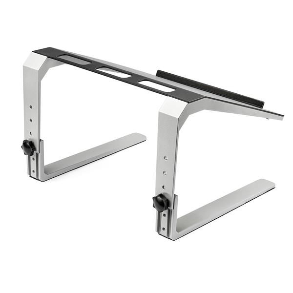 STARTECH.COM Adjustable Laptop Stand - Heavy Duty Steel & Aluminum - 3 Height Settings - Tilted - Ergonomic Laptop Riser