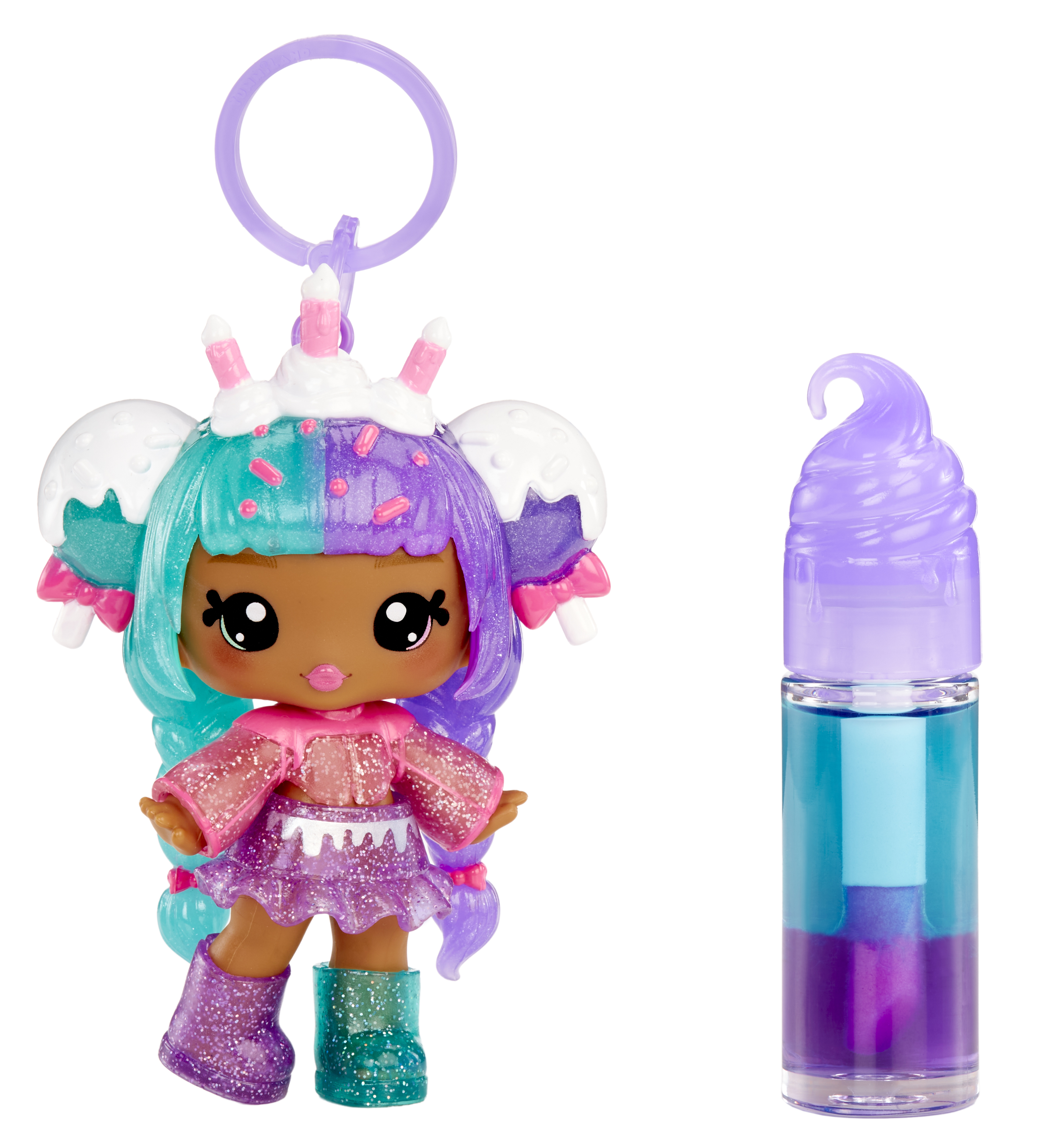 Yummiland Lip Gloss Doll: Mystery Color Change - Carly Cakepop, Puppe