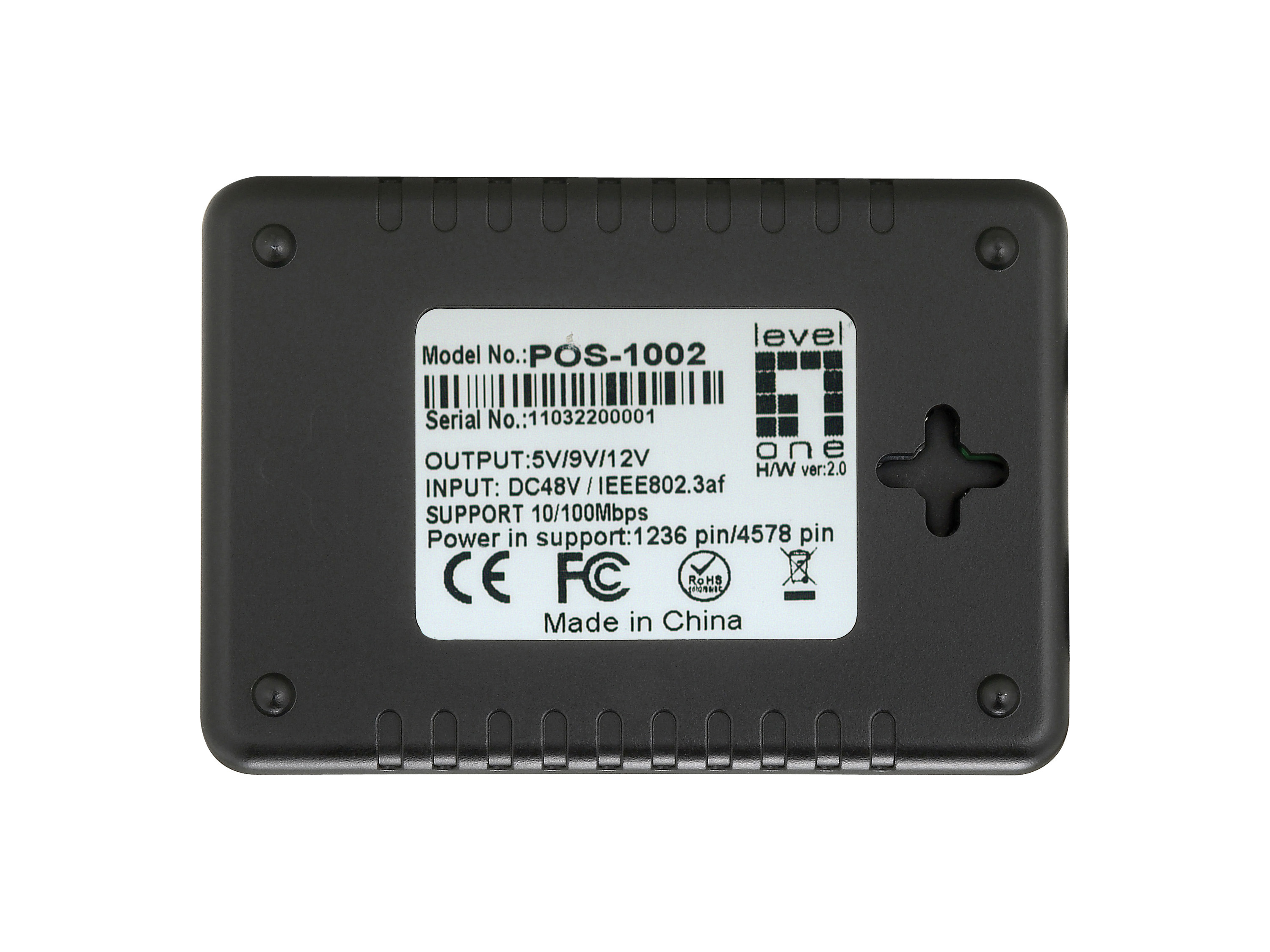 LevelOne PoE Fast-Ether.Splitter RJ45 100Mbps