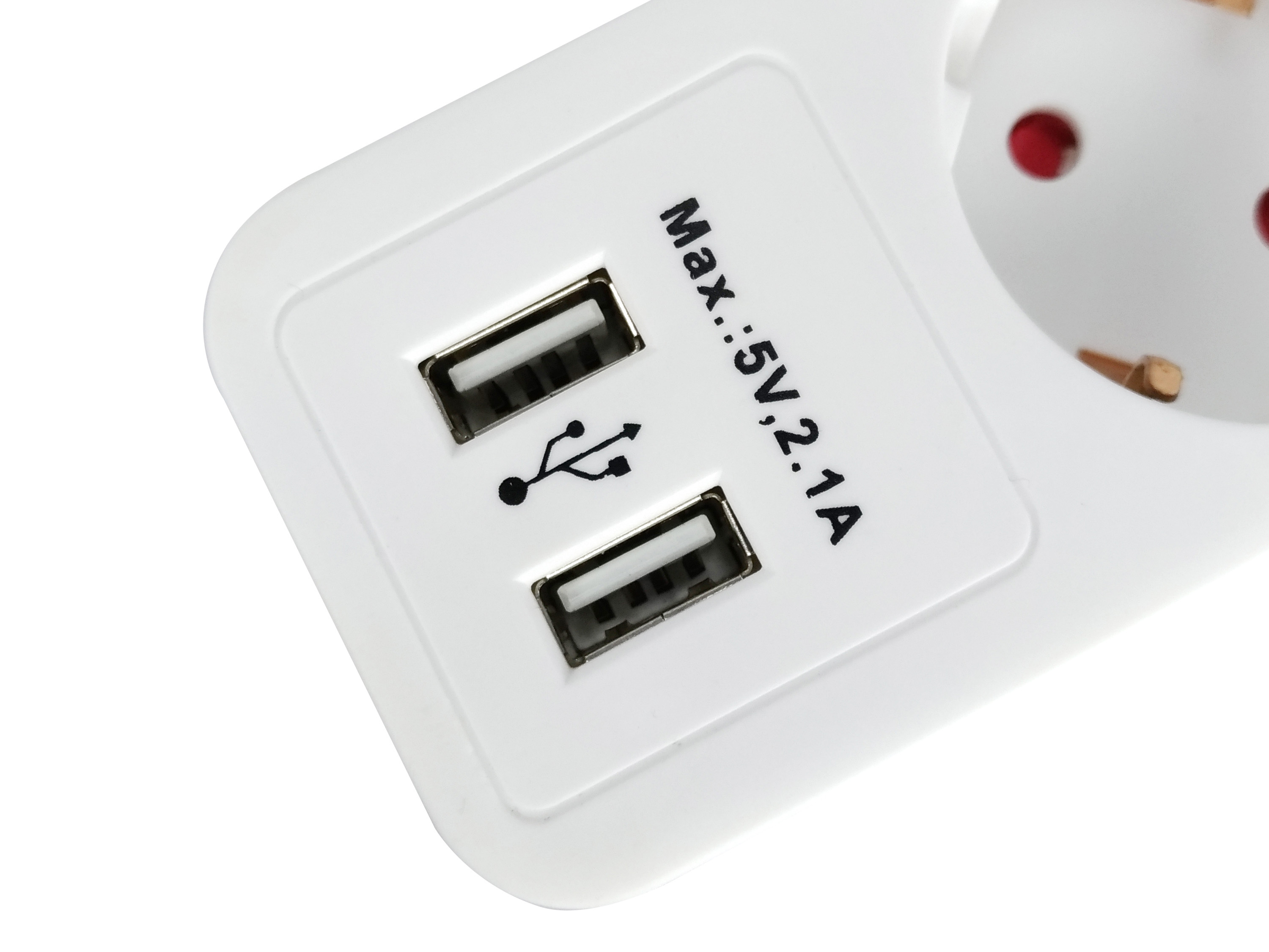 Equip Steckdosenleiste 5xSchuko/2xUSBA+Switch->St.90°CL ÜSS