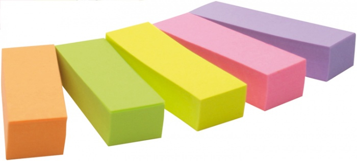 Post-it® Notes Markers Haftmarker farbsortiert 5x 100 Streifen