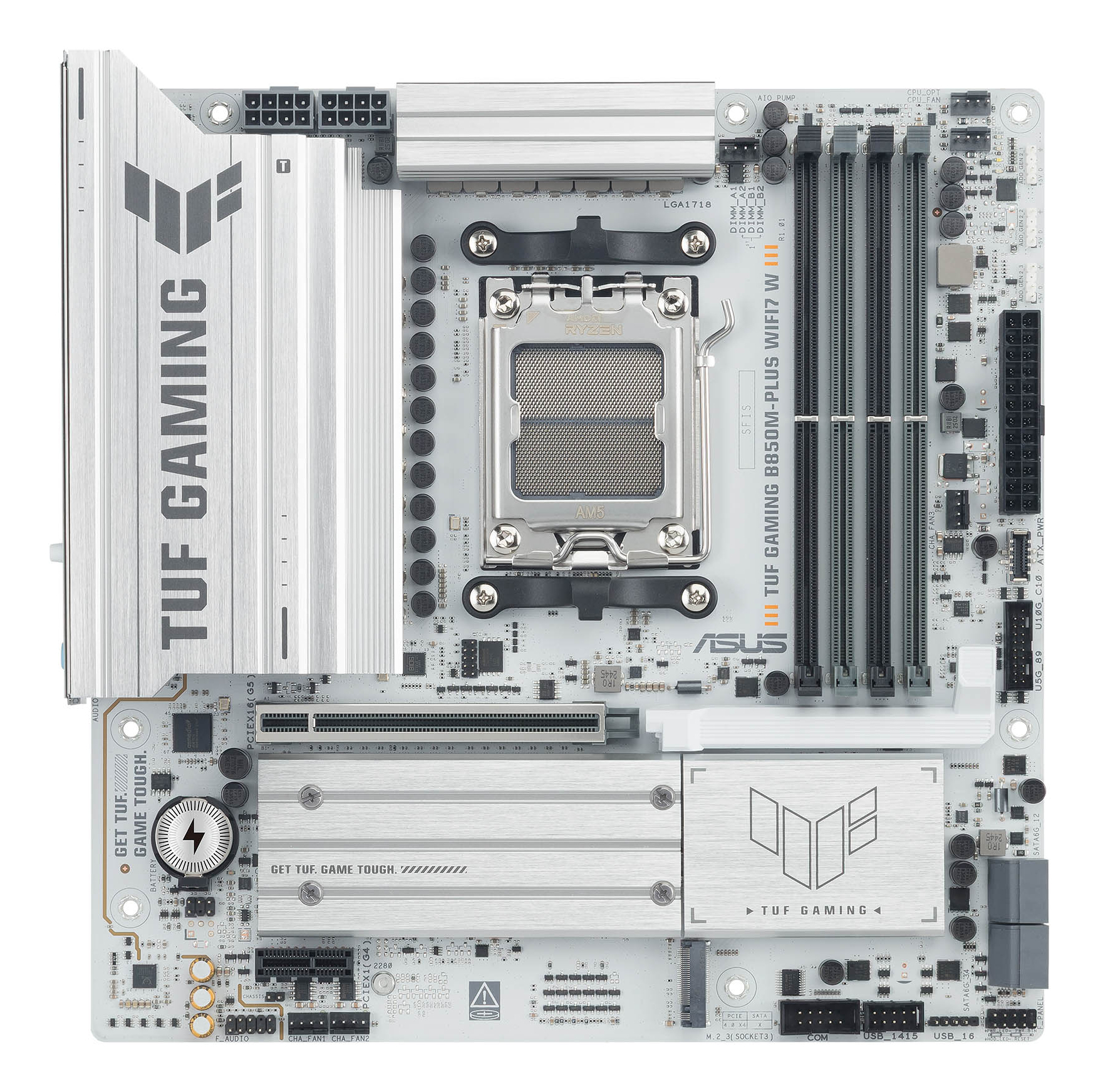 ASUS AMD TUF GAMING B850M-PLUS WIFI7 W Micro-ATX motherboard DDR5 PCIe 5.0 3xM.2 1xHDMI 1xDisplayPort