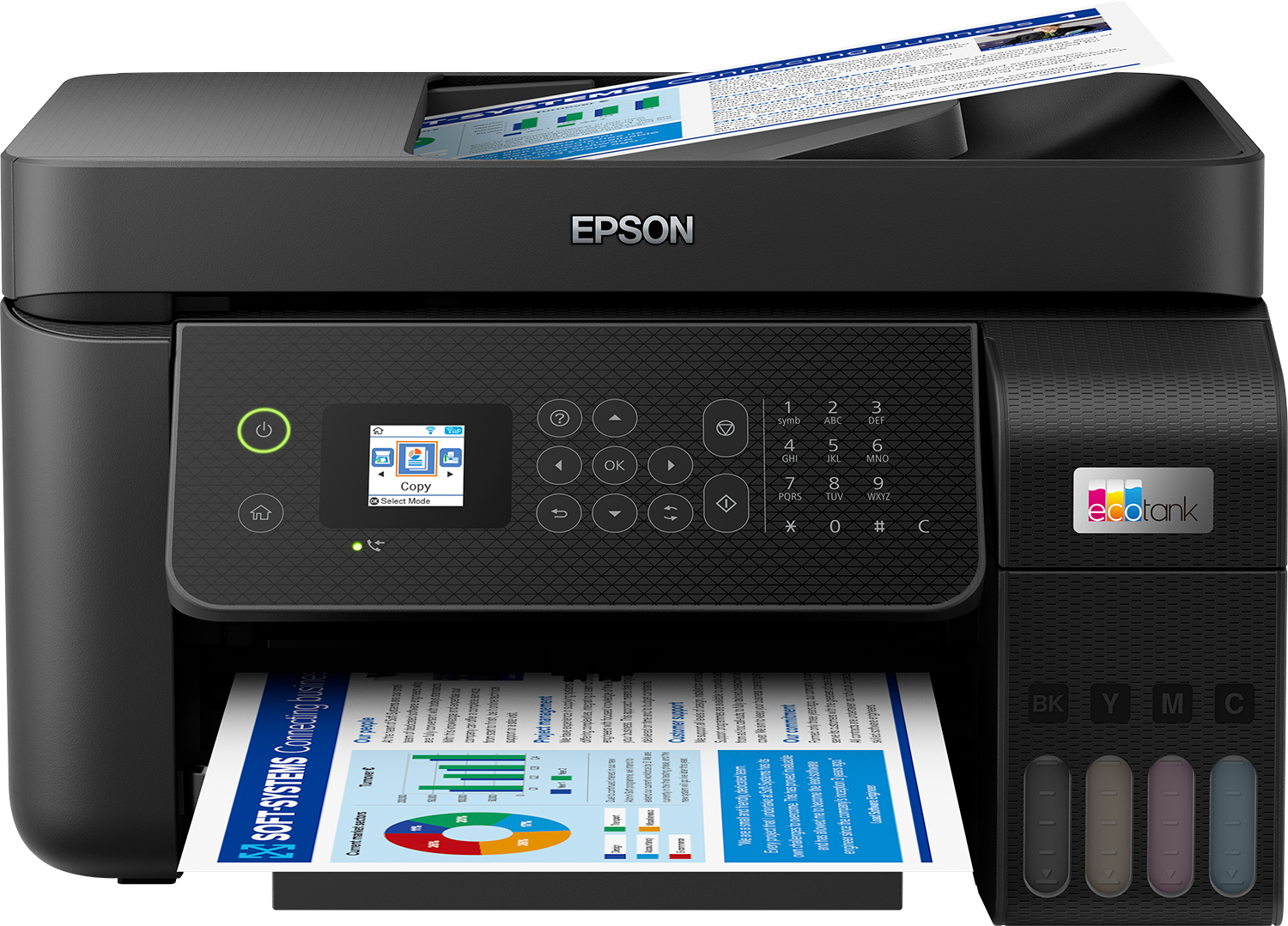 EPSON EcoTank ET-4800 4 in 1 Tintenstrahl-Multifunktionsdrucker schwarz