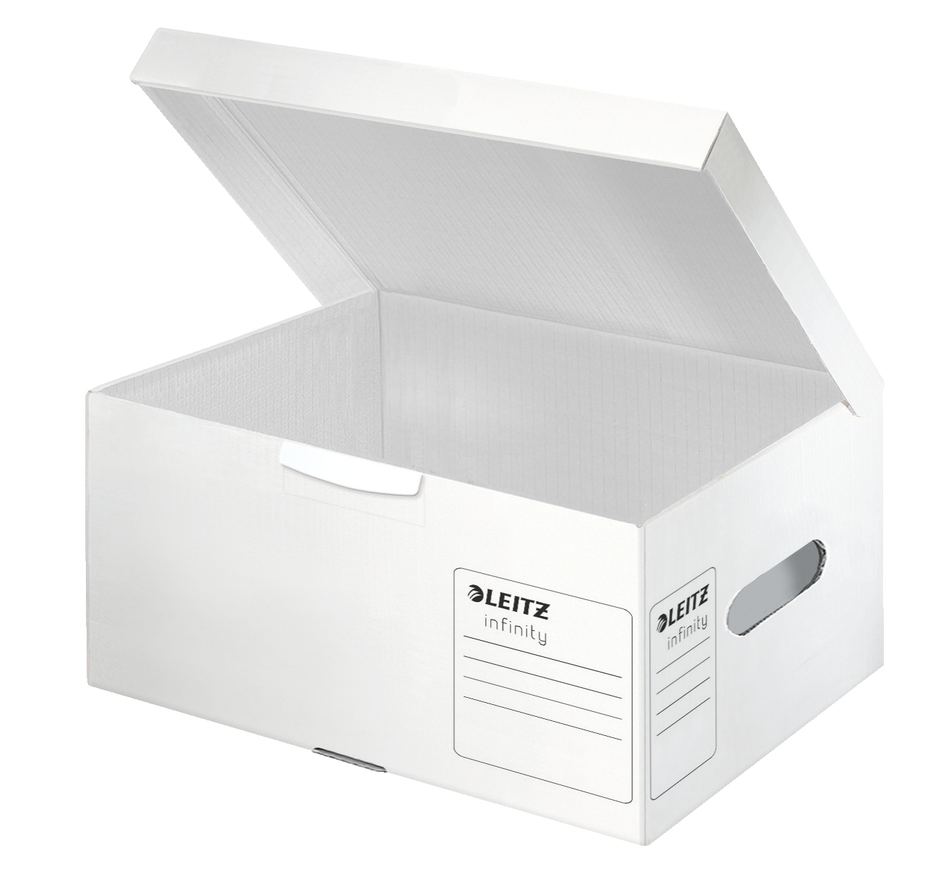 LEITZ Archivboxen Infinity A4 Plus weiß 35,5 x 25,5 x 19,0 cm, 10 St.