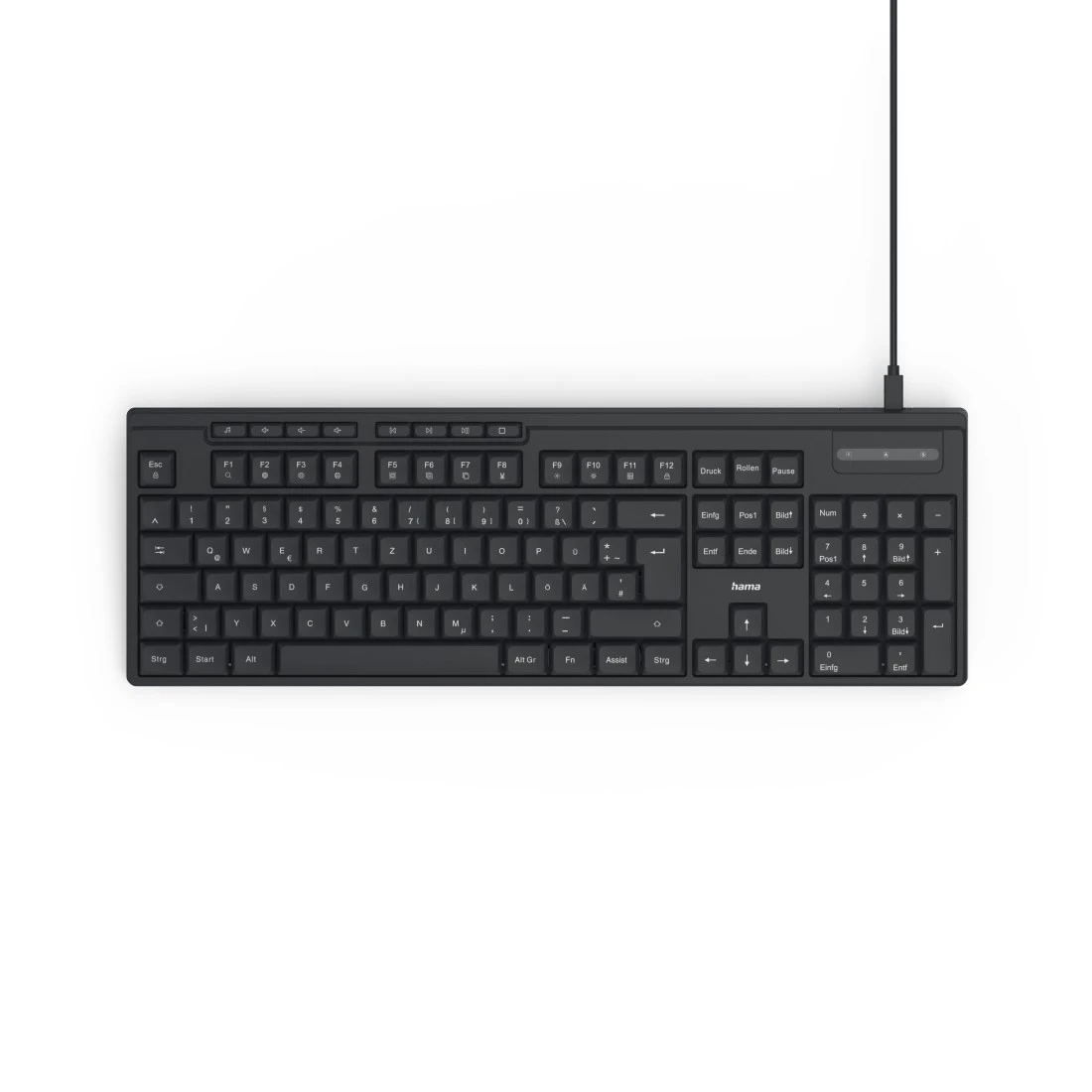 hama CK-200 Tastatur kabelgebunden schwarz