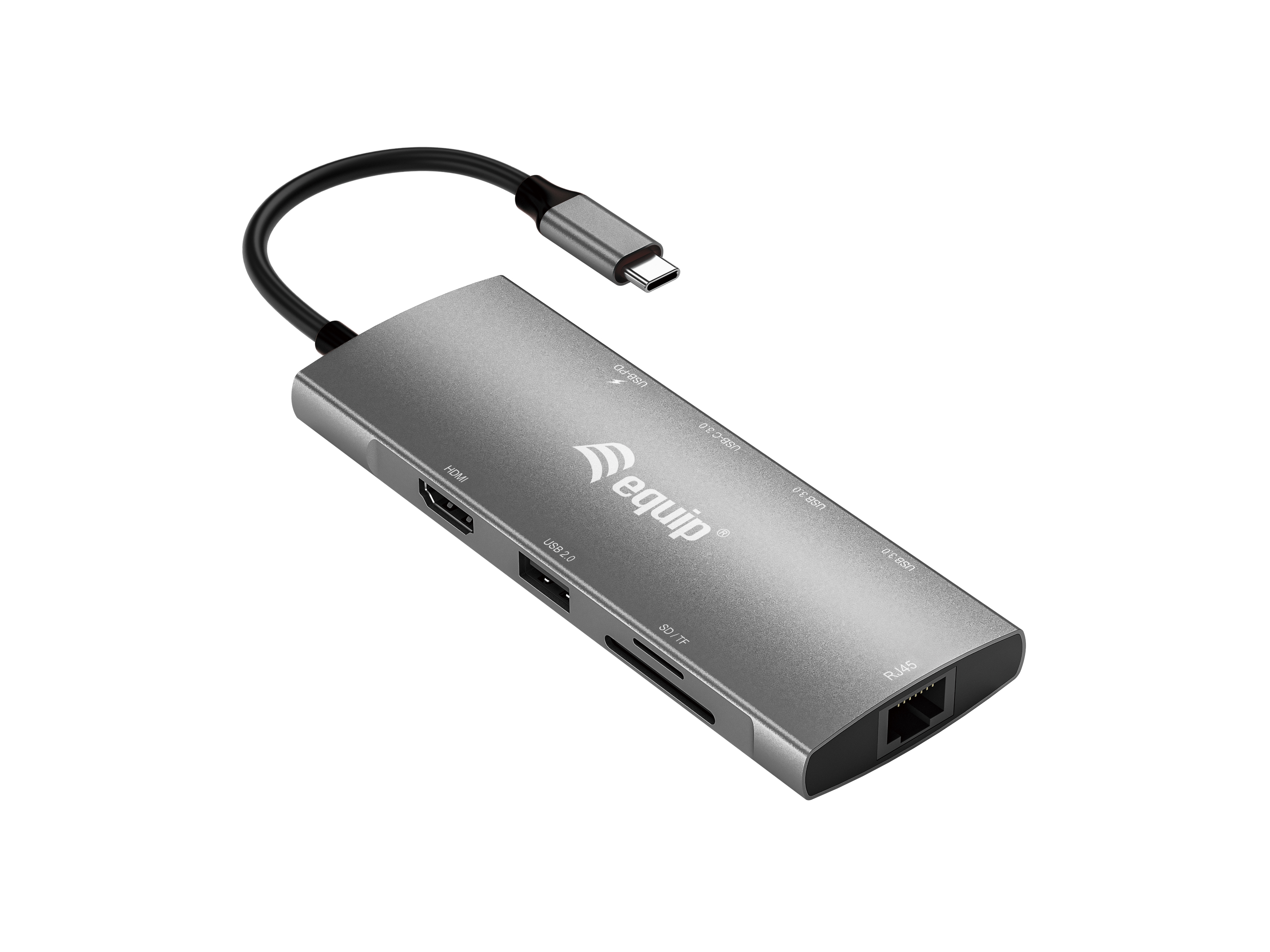 Equip Dock 9-1 USB-C->HDMI,GbE,2xUSB-A3.2,USB-C3.2,+ 0.25m