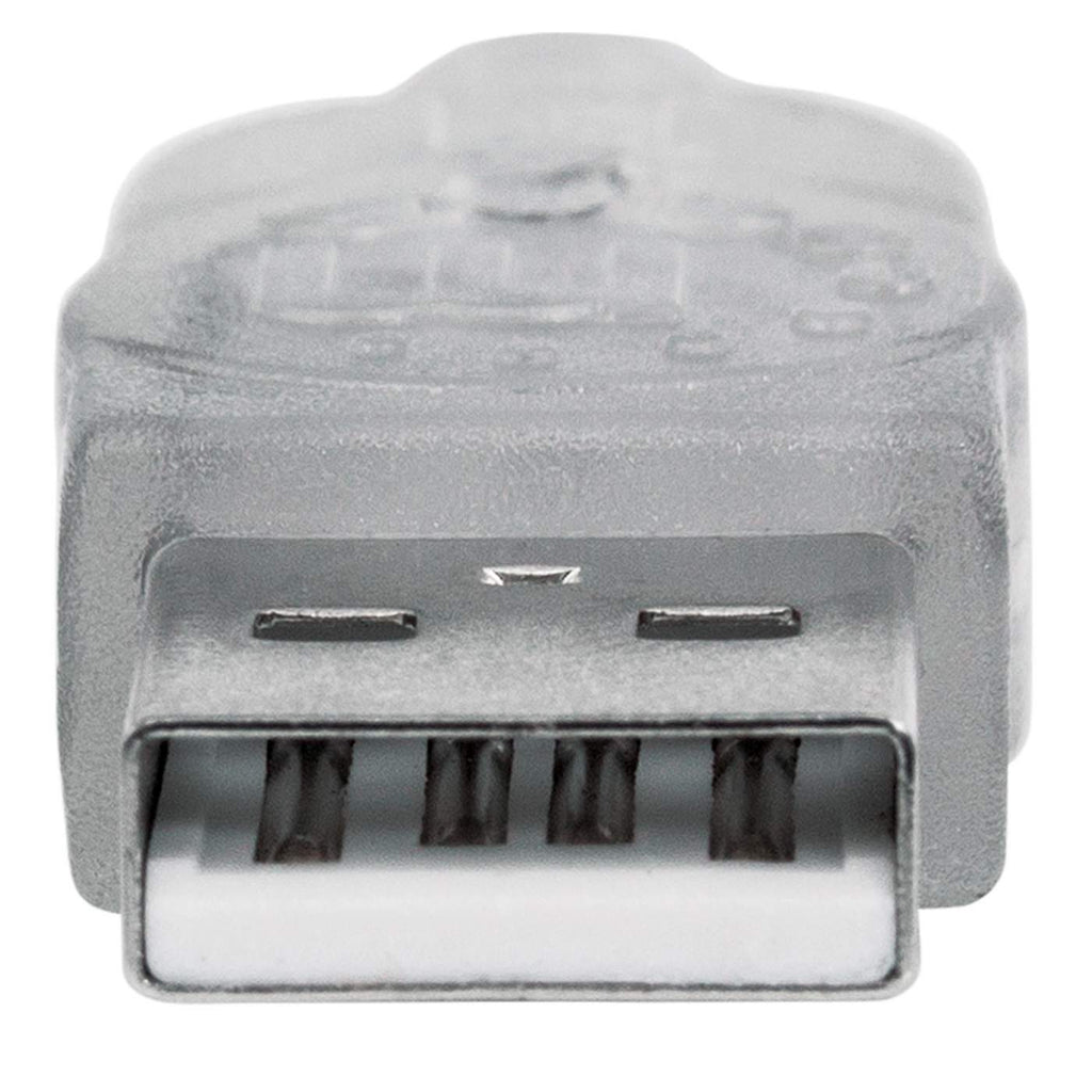 MANHATTAN Hi-Speed USB 2.0 Verlängerungskabel USB 2.0 Typ A Stecker - Typ A Buchse 480 Mbps 1,8m Silber