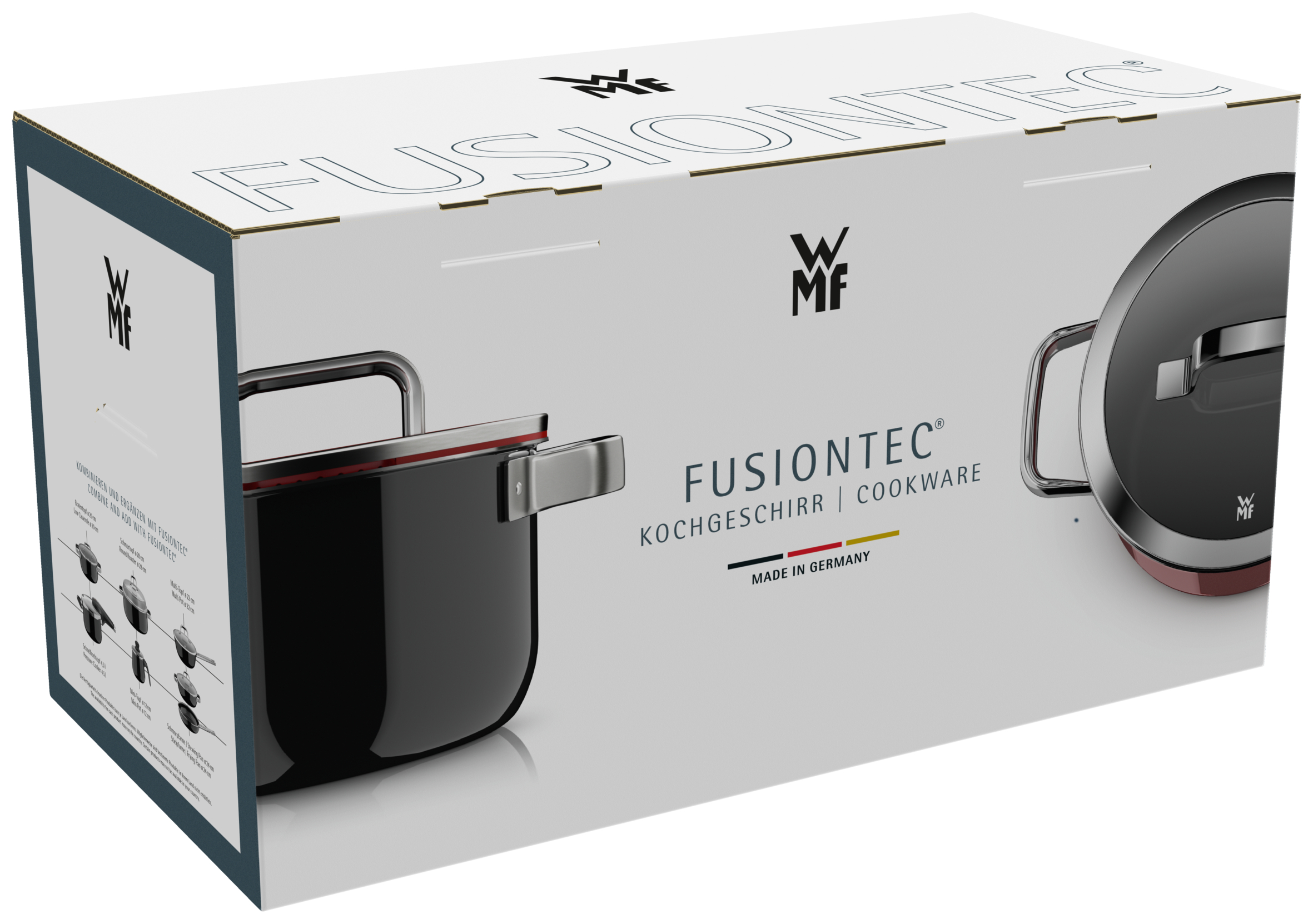 WMF Topf-Set Fusiontec® Mineral Pro schwarz 4-tlg., 4 Set