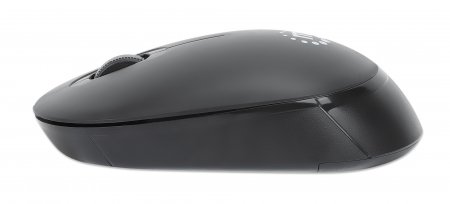 MANHATTAN Performance III Optische Wireless USB-Funkmaus USB-A Nanoempfänger mit 2,4 GHz drei Tasten plus Mausrad 1000 dpi schwarz
