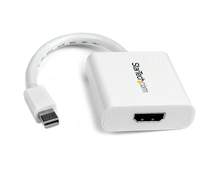 STARTECH.COM Mini DisplayPort to HDMI Video Adapter Converter - White