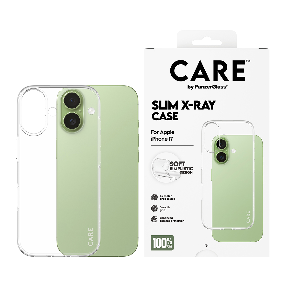 CARE BY FASHIONABLE CASE TRANSP X-RAY SOFT BASIC IPHONE 17