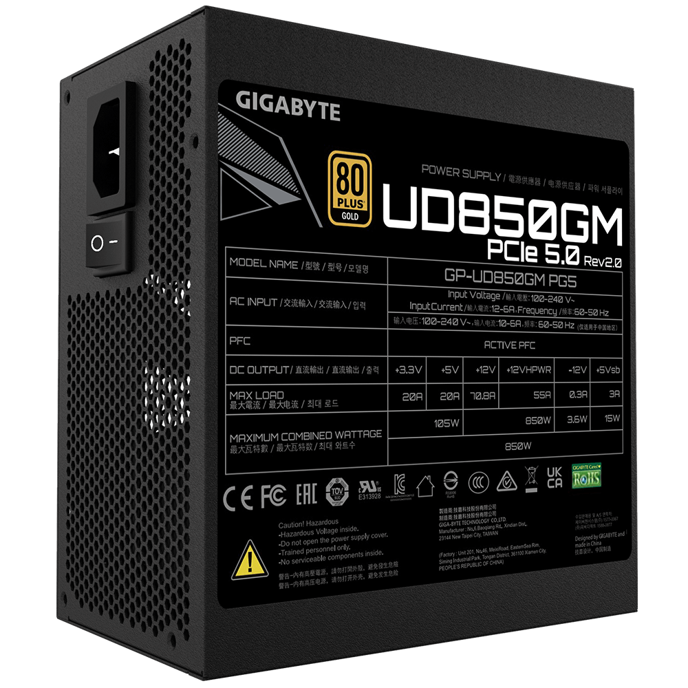 Gigabyte Netzteil UD850GM PG5 V2 850Watt