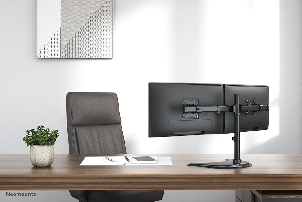 NEOMOUNTS Deskmount 10 - 27Zoll 2 screens Black Max 16kg