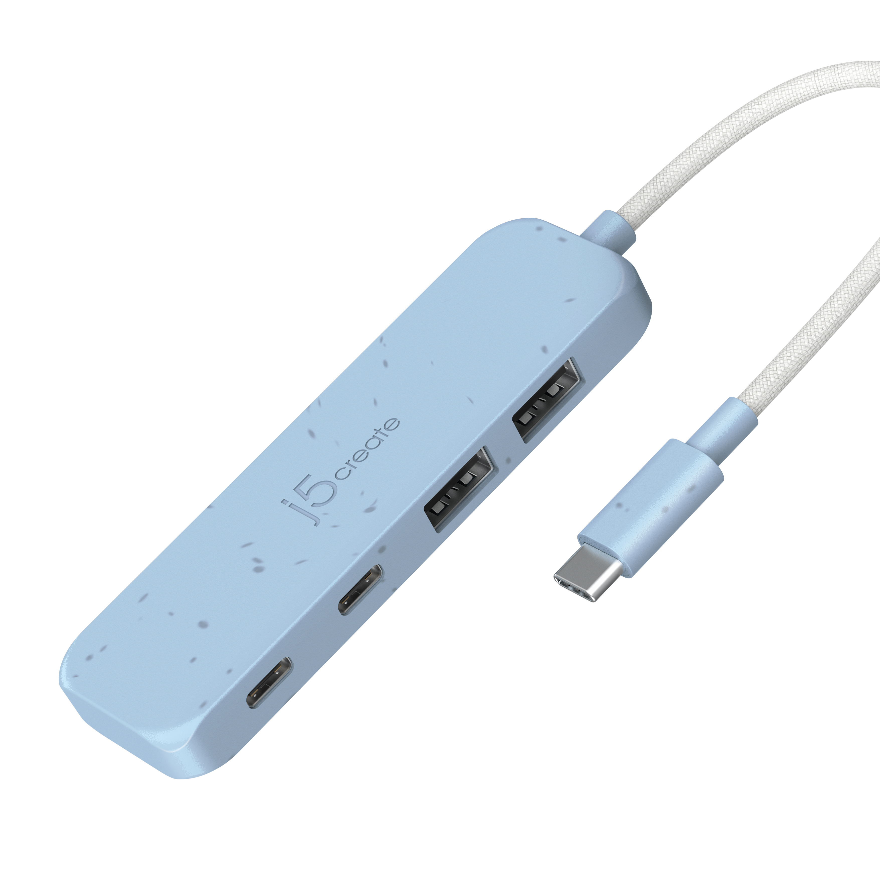 ECO-FRIENDLY USB-C TO 4-PORT TYPE-C TYPE-A GEN 2 HUB