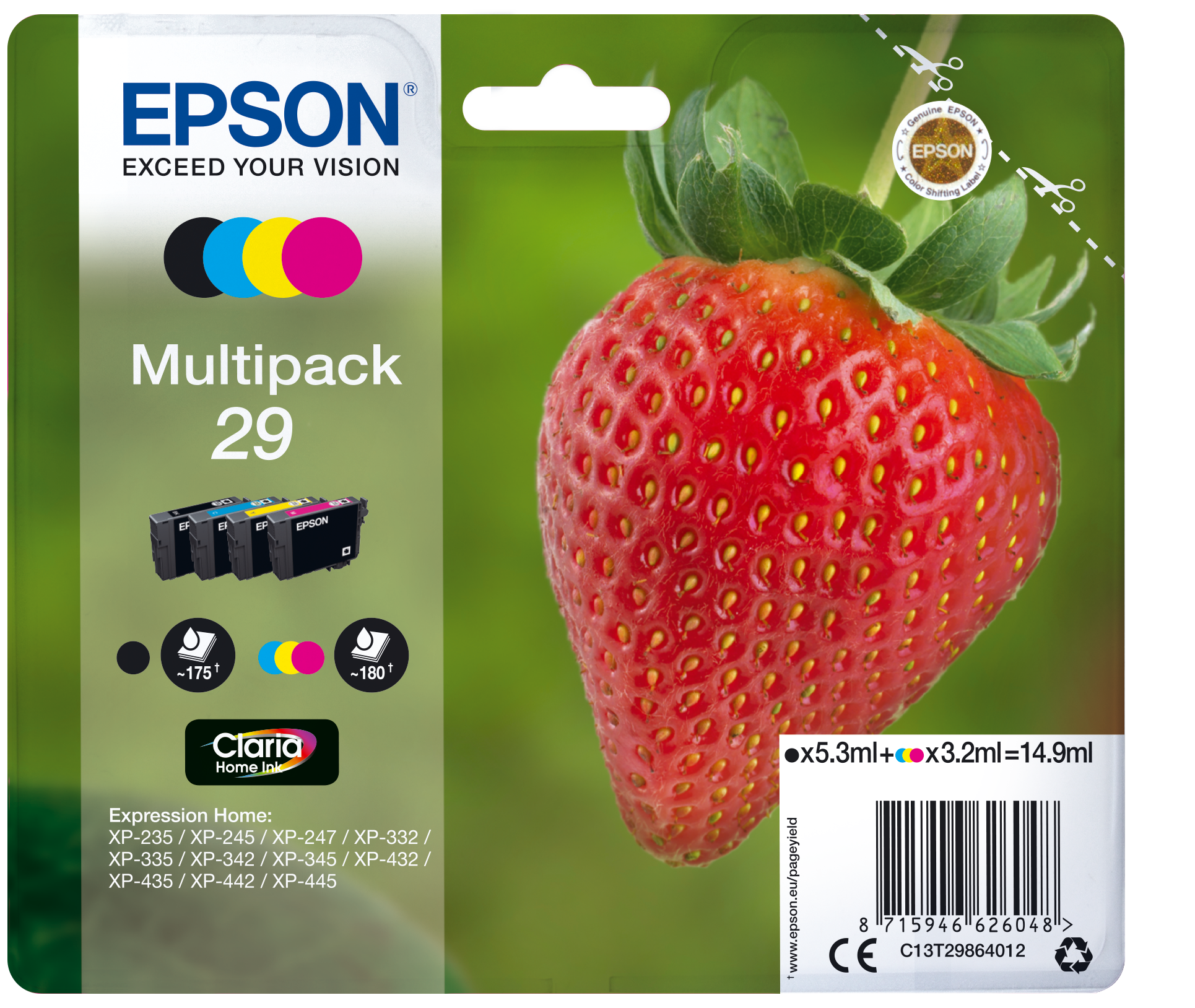 Patrone Epson 29 4er-Pack black + color T2986