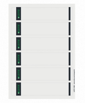 LEITZ Ordneretiketten 1686-00-85 grau, 600 St.