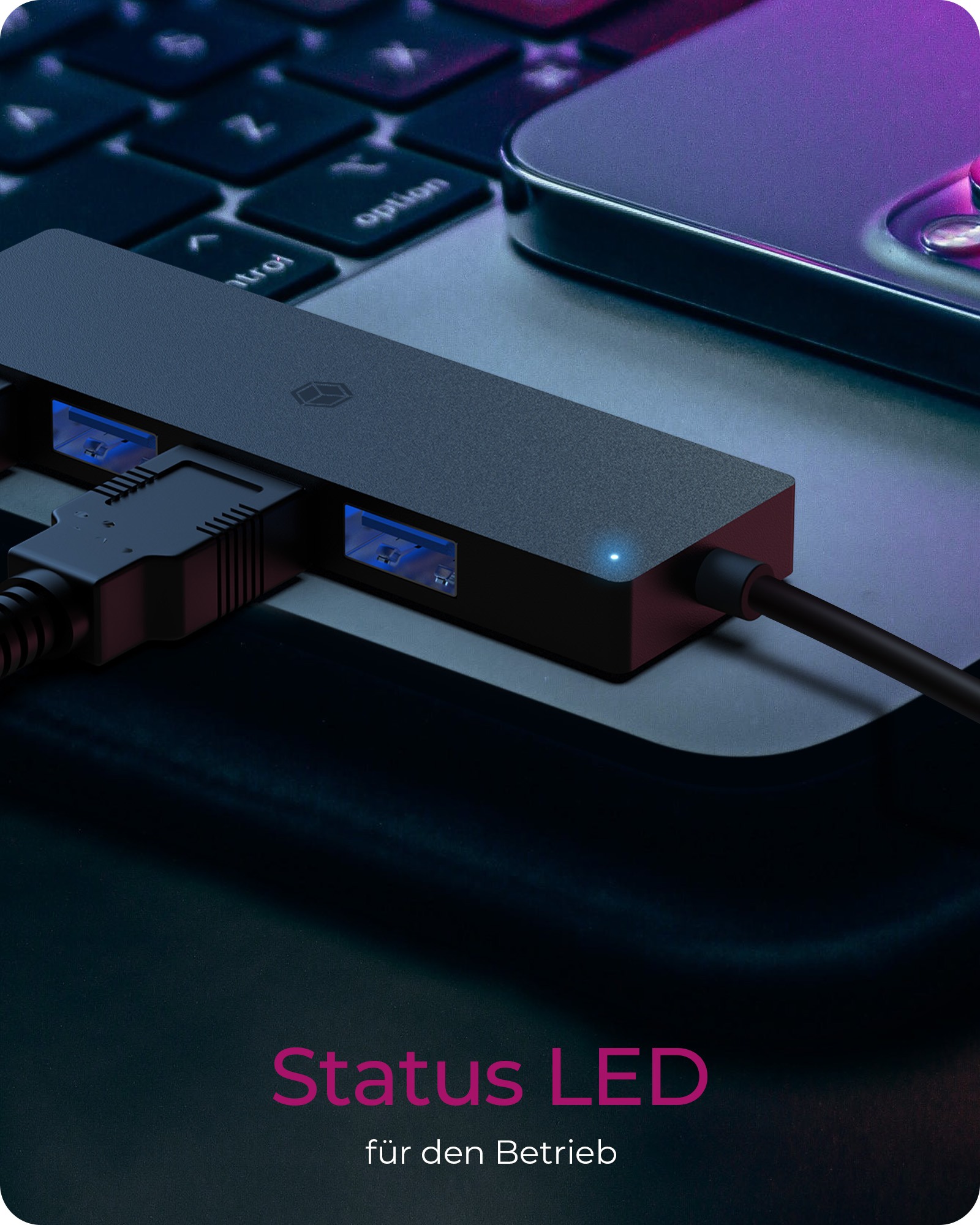 Hub 4-Port IcyBox USB 3.2 Gen 1 IB-HUB1424-C3 Type-C/A